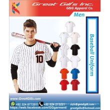 dernière conception uniforme de baseball respirant sublimation